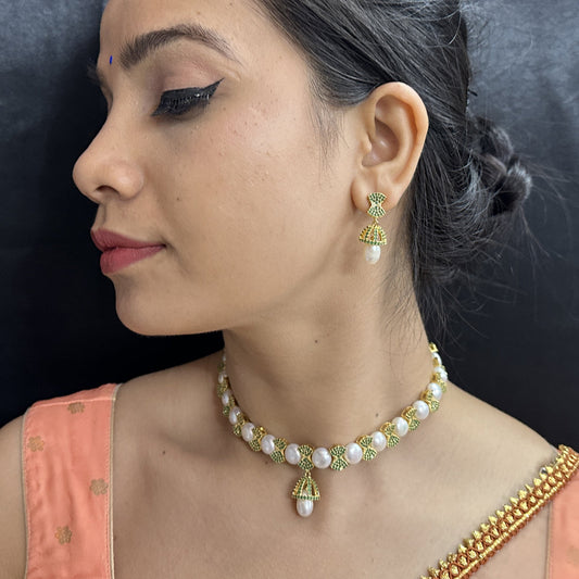 J Pearls Radiance Pearl Necklace Set