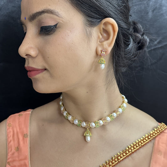 J Pearls Regal Pearl Necklace Set
