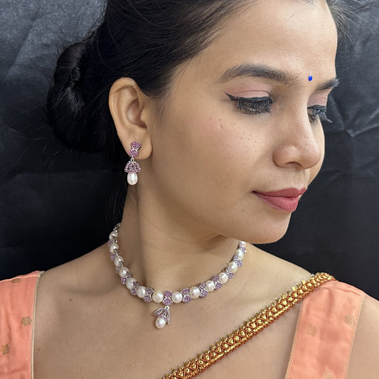 J Pearls Whispering Pearl Necklace Set