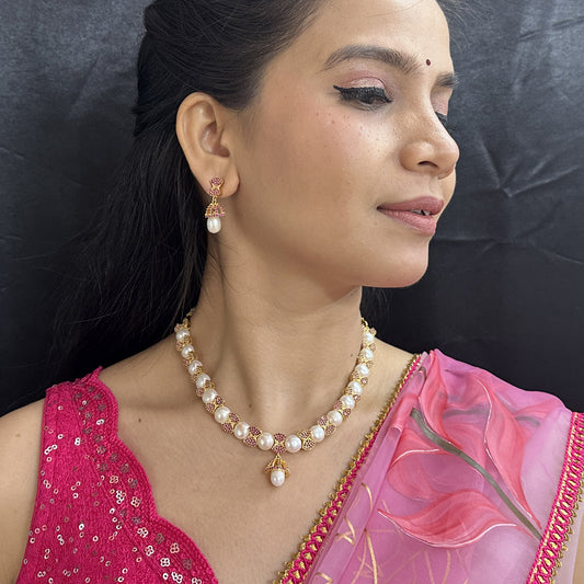 J Pearls Divine Pearl Necklace Set