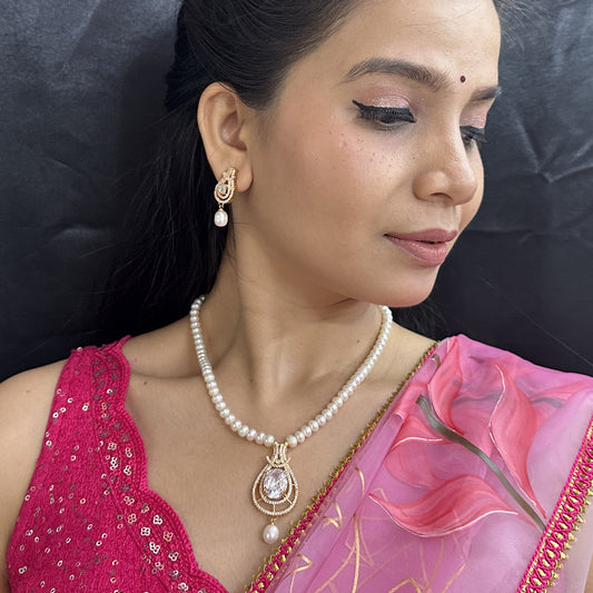 J Pearls Dazzle Pearl Necklace Set