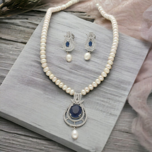 J Pearls Charm Pearl Necklace Set