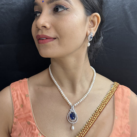 J Pearls Charm Pearl Necklace Set