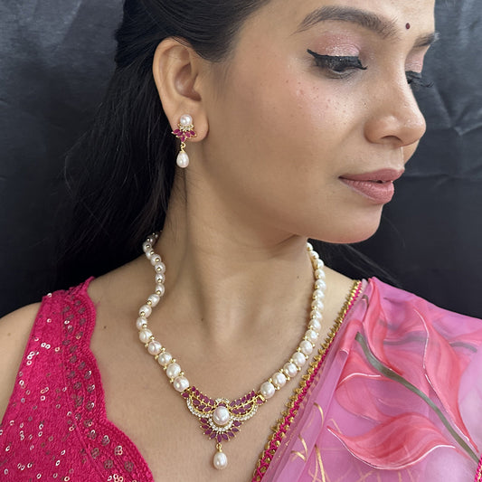 J Pearls Twinkle Pearl Necklace Set