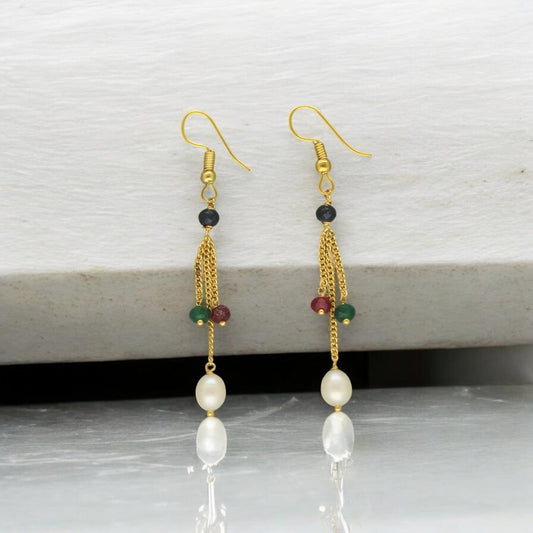 J Pearls Whril Pearl Earrings