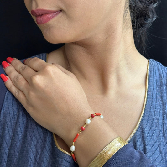 J Pearls The Eldric Charm Pearl Bracelet