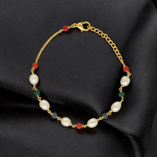 J Pearls Multicharm Holder Pearl Bracelet