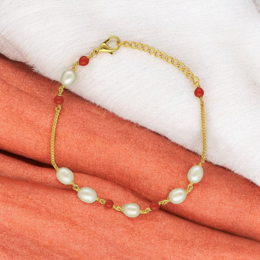 J Pearls Dayena Pearl Bracelet - Swadesiicart
