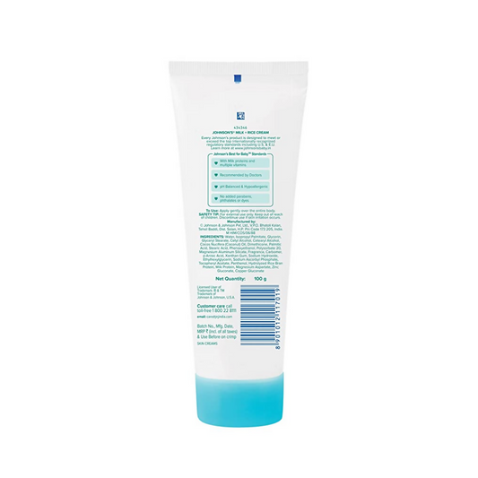 Johnson's Milk+ Rice Cream For Baby's Healthy Looking Skin 