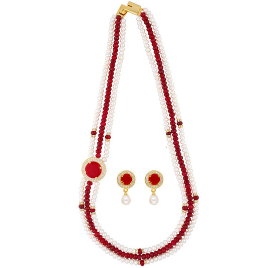 J Pearls Notable 3 String Necklace Set - Real Pearl Jewelry - Grab2buy