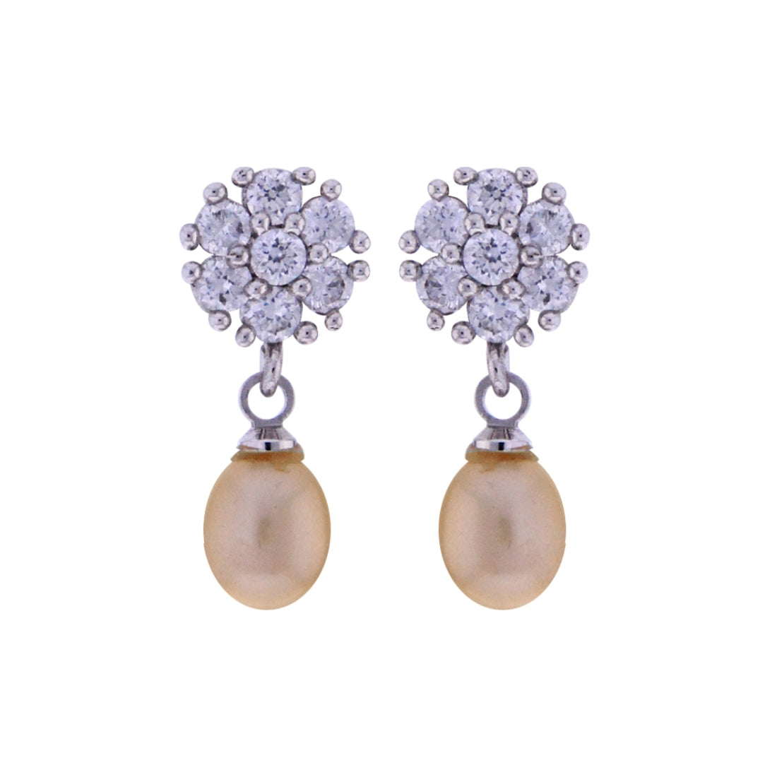 J Pearls Pink Pearls Drop Earrings - Real Pearl Jewelry - Grab2buy
