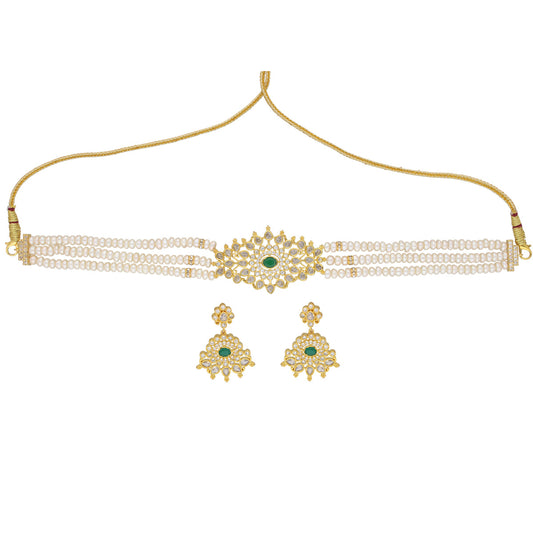 J Pearls Mesmerizing Pearl Choker - Real Pearl Jewelry - Grab2buy