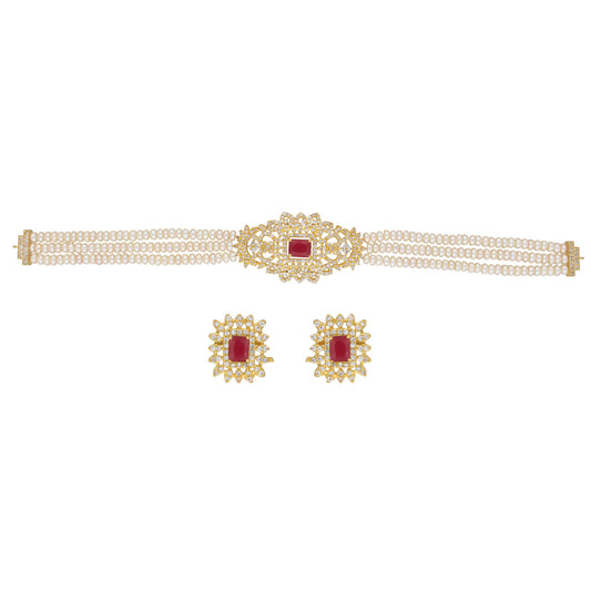J Pearls Charming Pearl Choker - Real Pearl Jewelry - Grab2buy