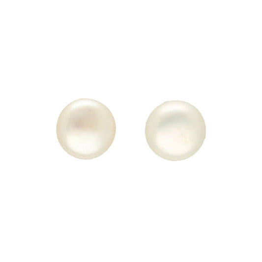 J Pearls Glam 925 Silver Stud Earrings