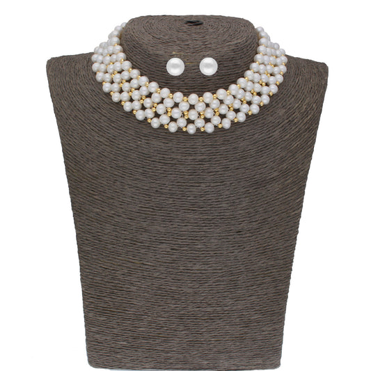 J Pearls Daisy Pearl Choker - Real Pearl Jewelry - Grab2buy