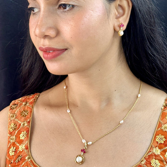 J Pearls Radiant Pearl Chain Set