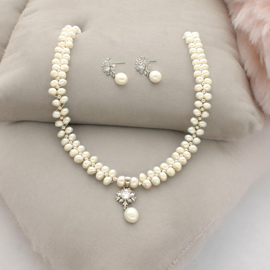 J Pearls Alluring Pearl Necklace Set