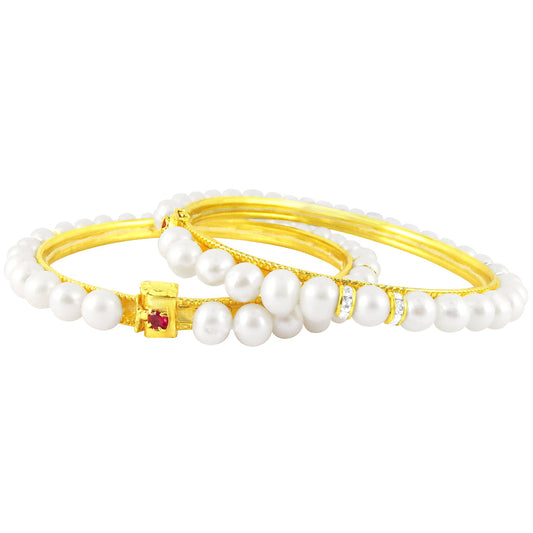 J Pearls Precise Pearl Bangles - Real Pearl Jewelry - Grab2buy
