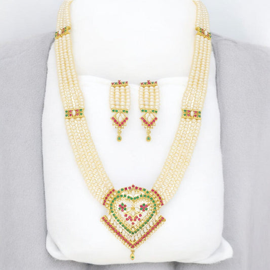 J Pearls Exclusive Rani Necklace Set