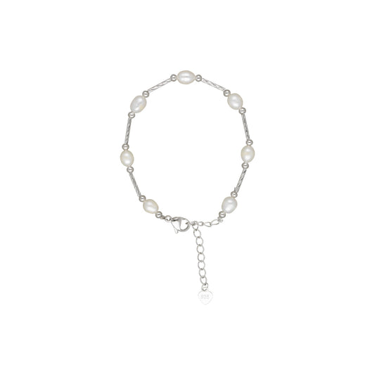 J Pearls Classic White Pearl Bracelet