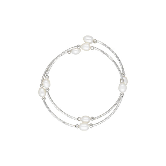 J Pearls Charm Pearl Bracelet