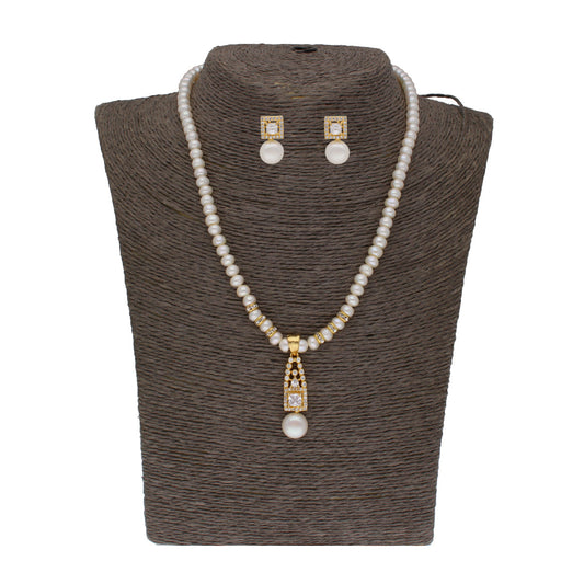 J Pearls Exclusive Pearl Set - Real Pearl Jewelry - Grab2buy