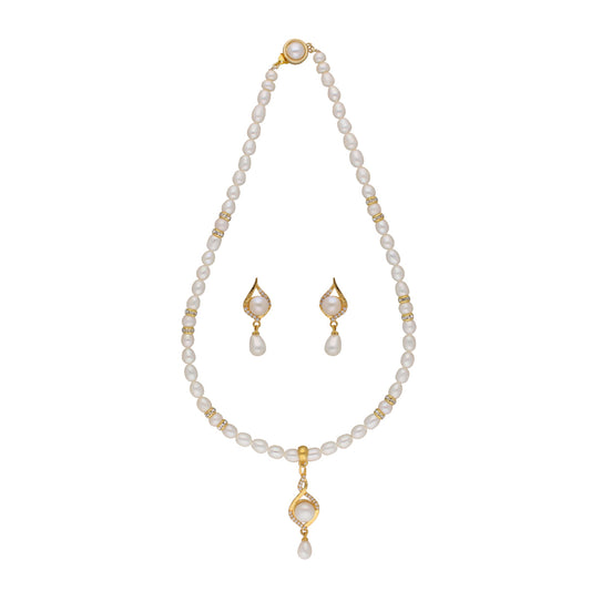 J Pearls Shine Pearl Set - Real Pearl Jewelry - Grab2buy