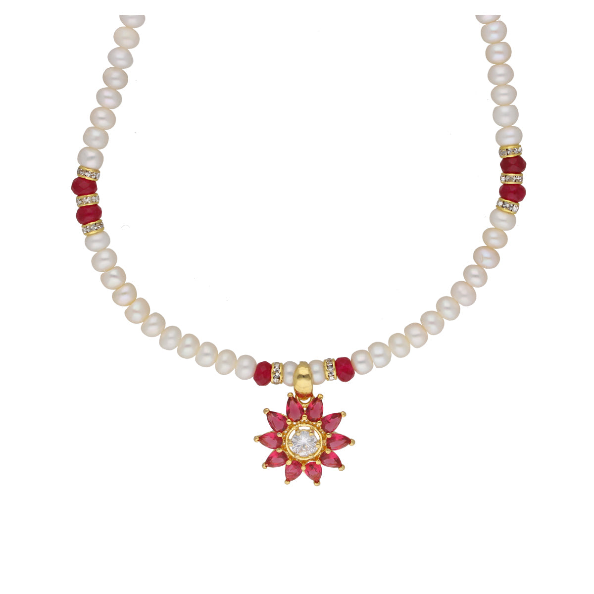 J Pearls Abdhija 1 Line Pearl Sets - Real Pearl Jewelry - Grab2buy