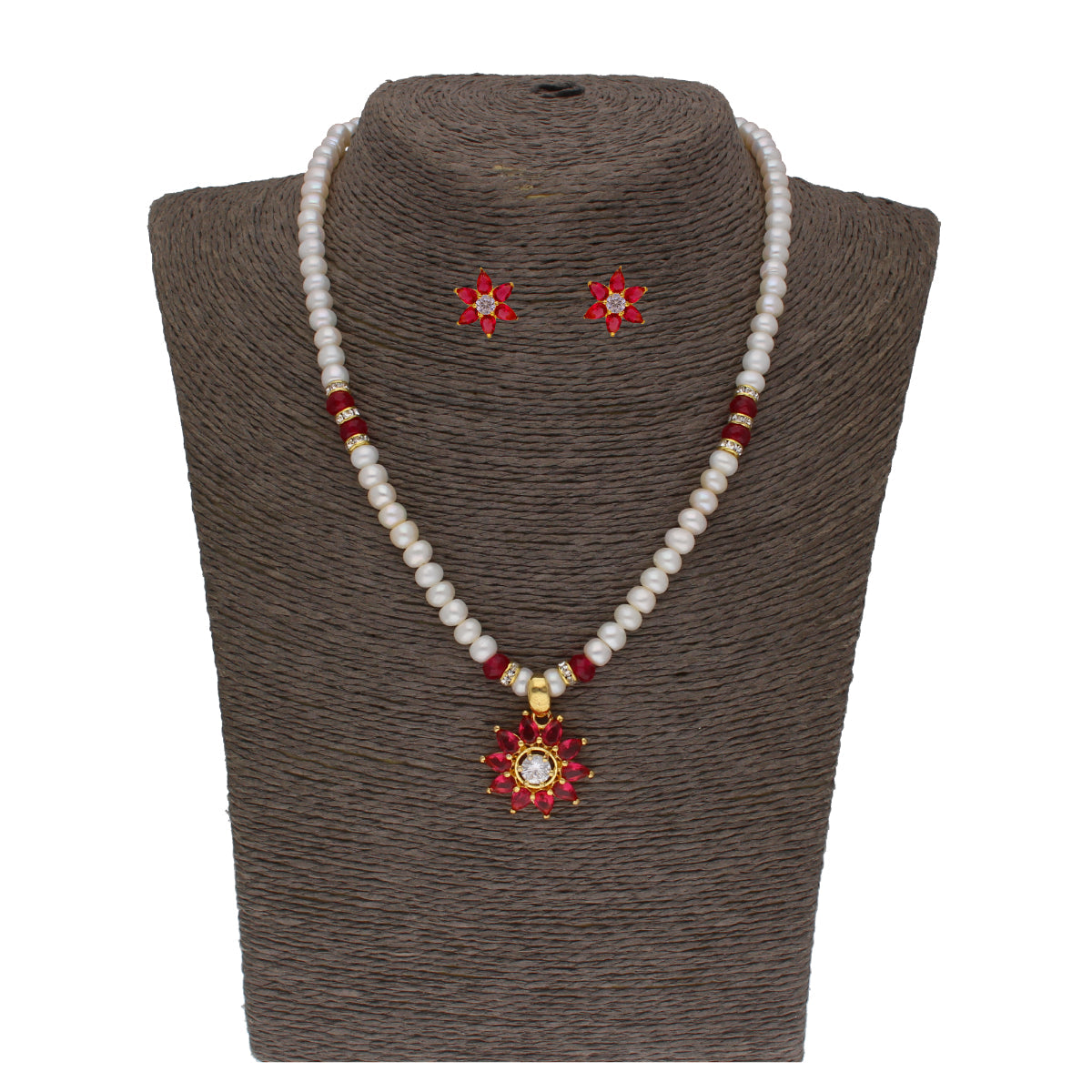 J Pearls Abdhija 1 Line Pearl Sets - Real Pearl Jewelry - Grab2buy