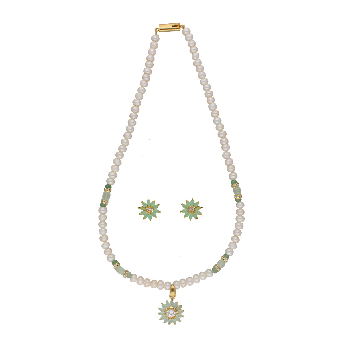 J Pearls Babita 1 Line Pearl Sets - Real Pearl Jewelry - Grab2buy