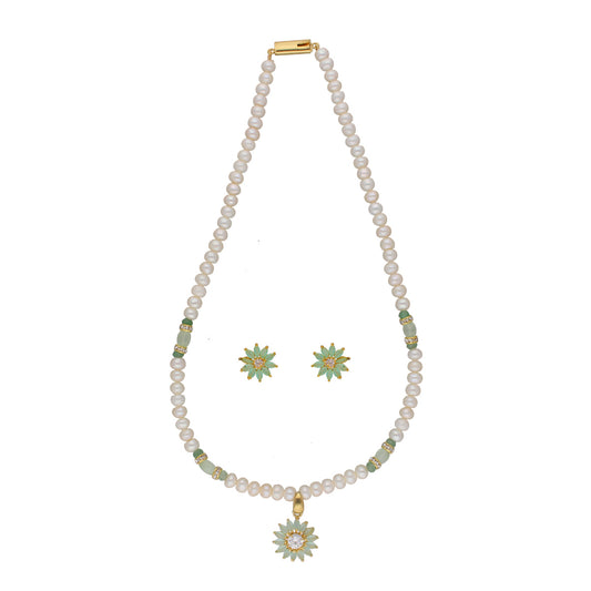 J Pearls Babita 1 Line Pearl Sets - Real Pearl Jewelry - Grab2buy