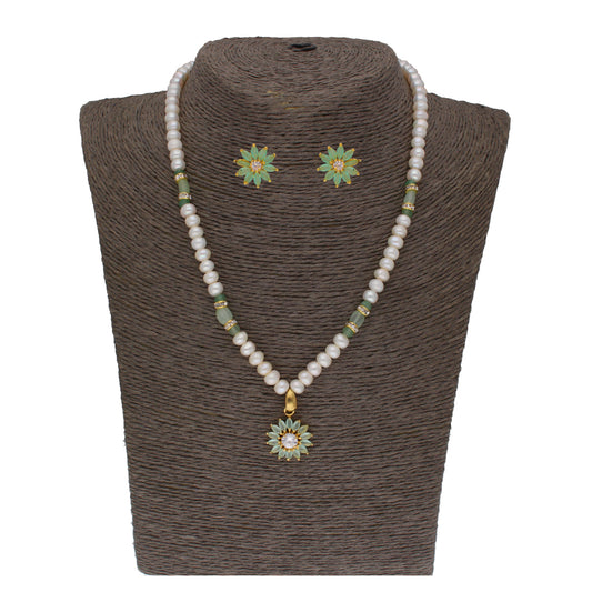 J Pearls Babita 1 Line Pearl Sets - Real Pearl Jewelry - Grab2buy