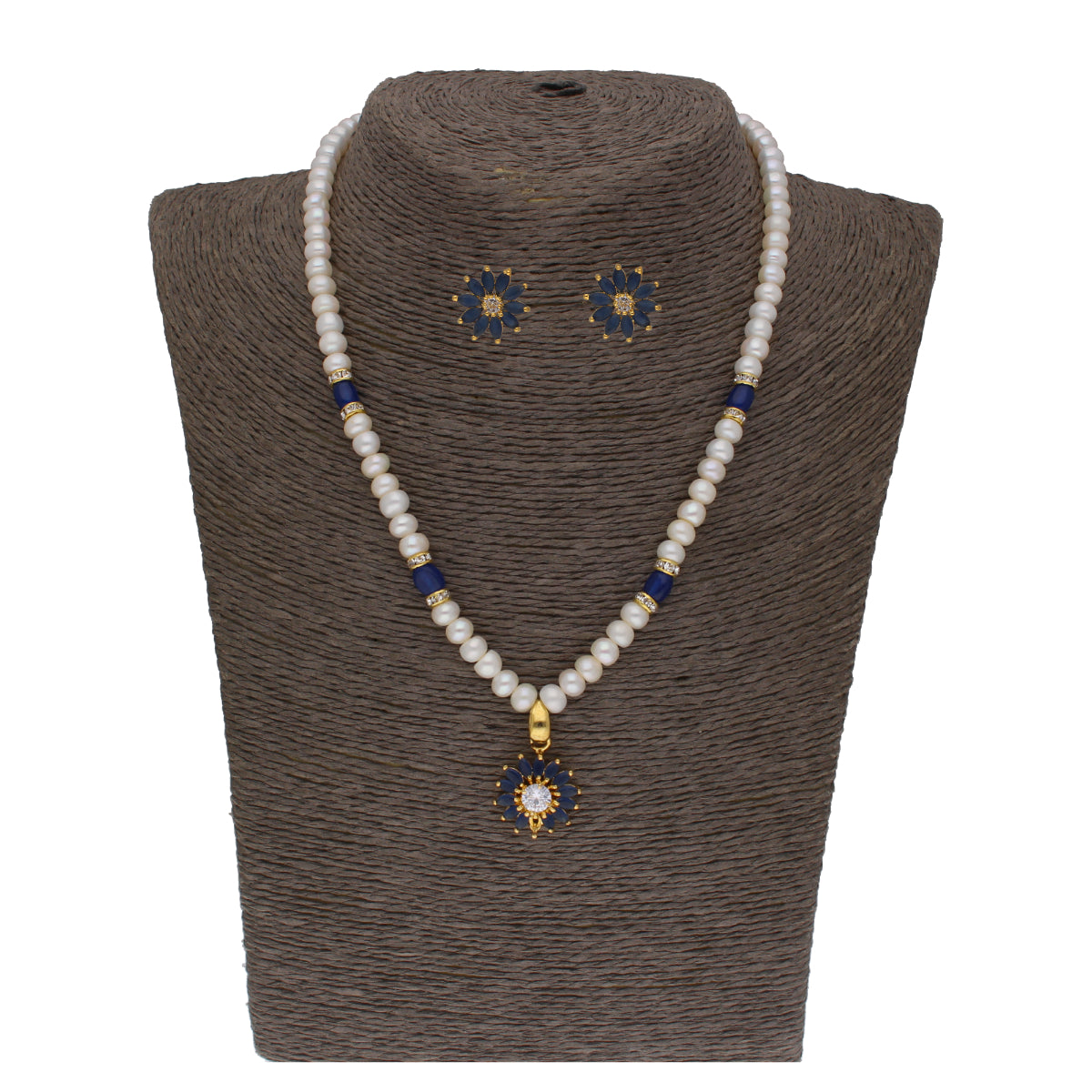 J Pearls Eeshika 1 Line Pearl Sets - Real Pearl Jewelry - Grab2buy