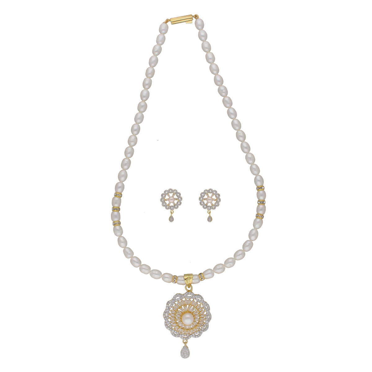 J Pearls Gianna 1 Line Pearl Sets - Real Pearl Jewelry - Grab2buy