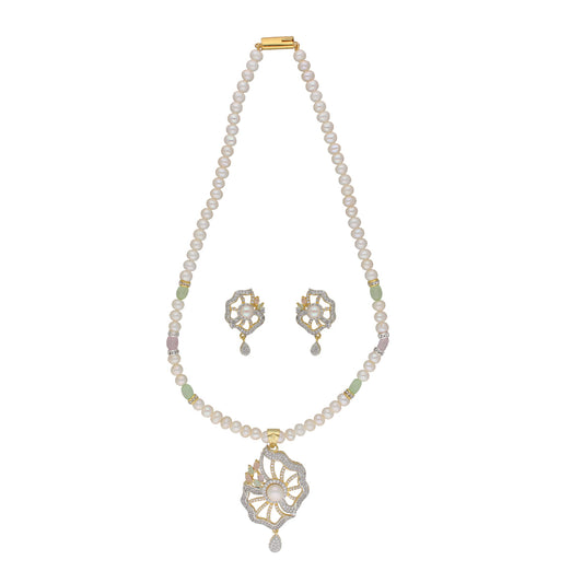 J Pearls Dheivavadivu 1 Line Pearl Sets - Real Pearl Jewelry - Grab2buy
