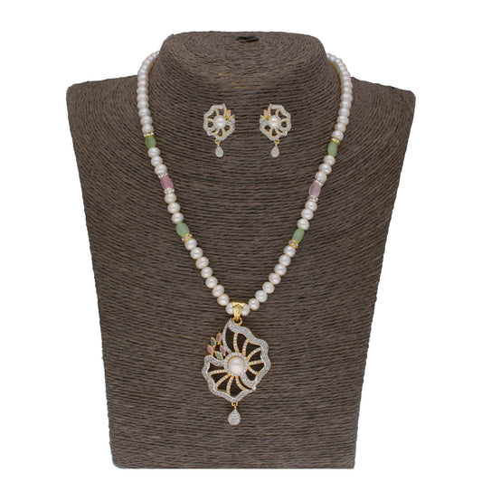 J Pearls Dheivavadivu 1 Line Pearl Sets - Real Pearl Jewelry - Grab2buy