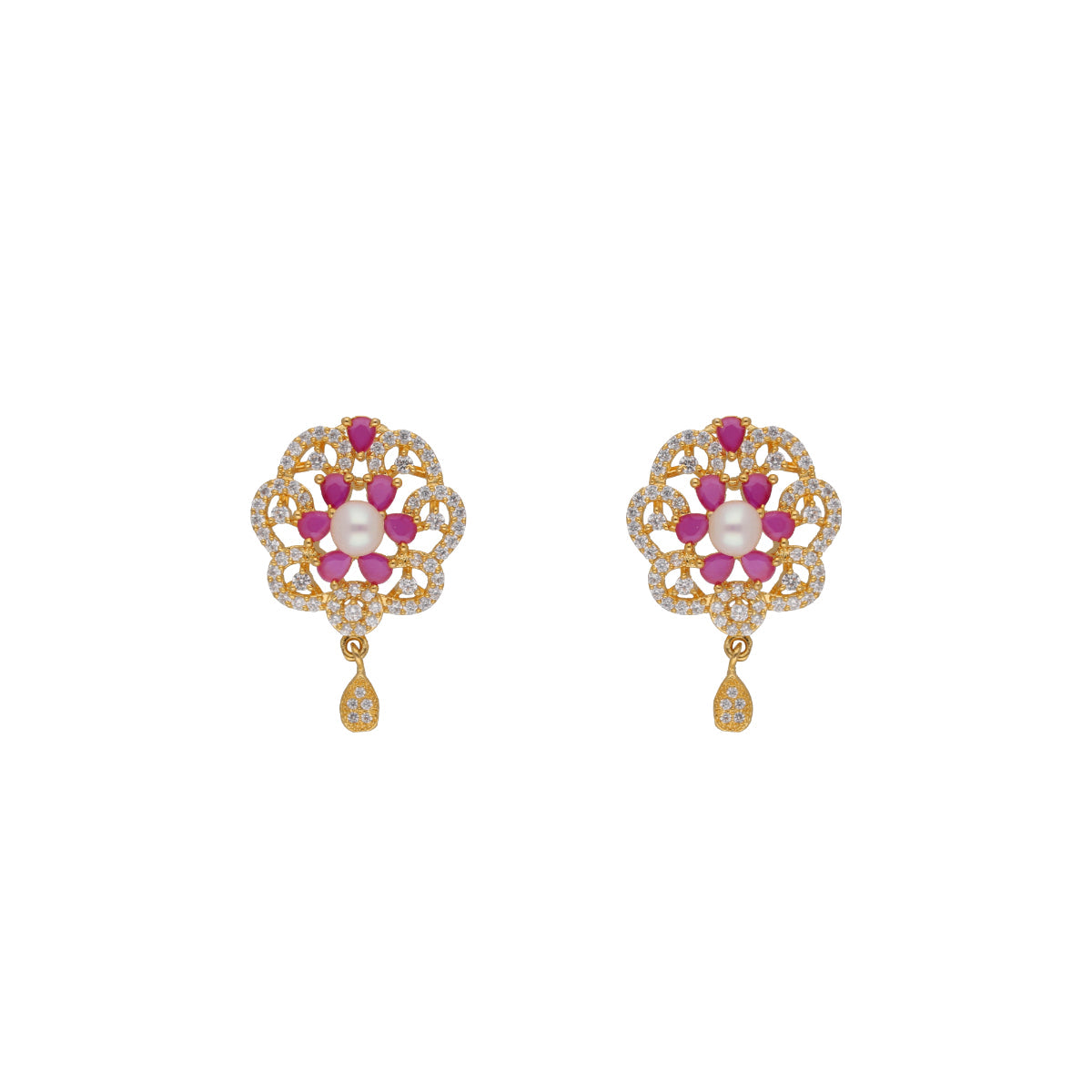 J Pearls Krishna 1 Line Pearl Sets - Real Pearl Jewelry - Grab2buy