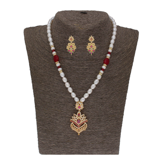 J Pearls Fritha 1 Line Pearl Sets - Real Pearl Jewelry - Grab2buy