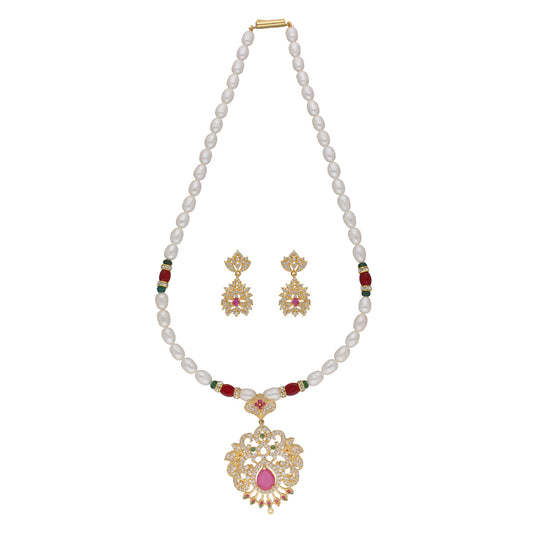J Pearls Bahgvanti 1 Line Pearl Sets - Real Pearl Jewelry - Grab2buy