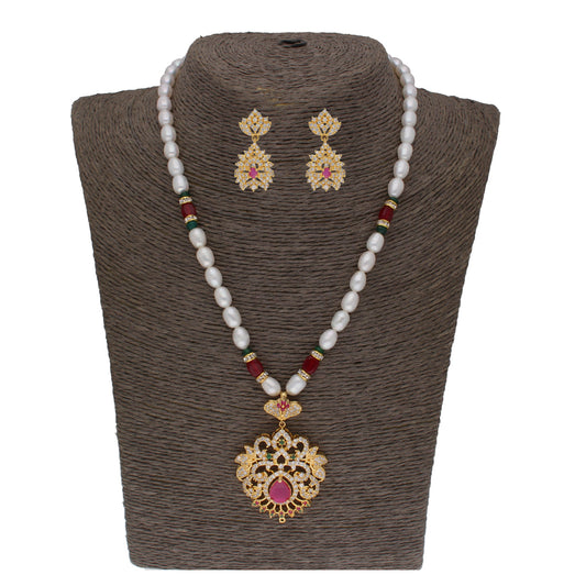 J Pearls Bahgvanti 1 Line Pearl Sets - Real Pearl Jewelry - Grab2buy