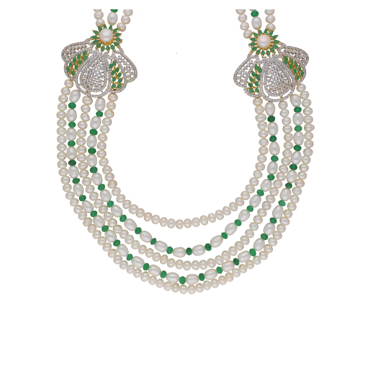 J Pearls Baldar 5 Lines Pearl Sets - Real Pearl Jewelry - Grab2buy