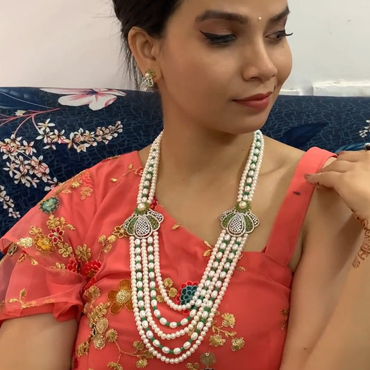 J Pearls Baldar 5 Lines Pearl Set