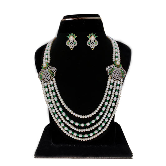 J Pearls Baldar 5 Lines Pearl Sets - Real Pearl Jewelry - Grab2buy