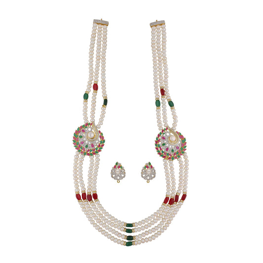 J Pearls Gamini 4 Lines Pearl Sets - Real Pearl Jewelry - Grab2buy