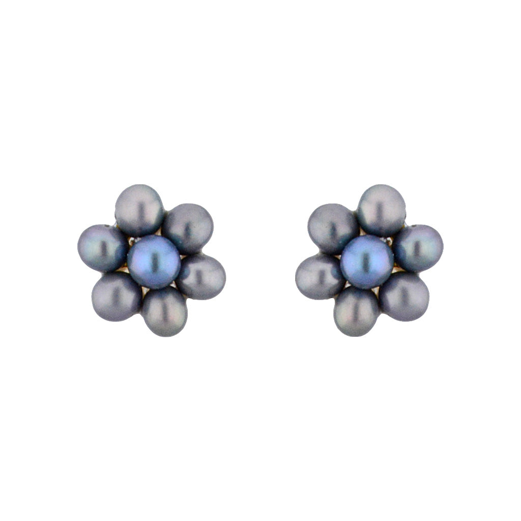 J Pearls Grey Pearl Earrings - Real Pearl Jewelry - Grab2buy