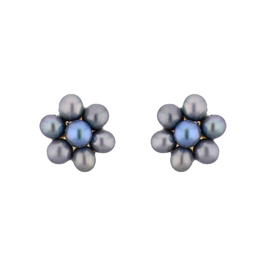 J Pearls Grey Pearl Earrings - Real Pearl Jewelry - Grab2buy