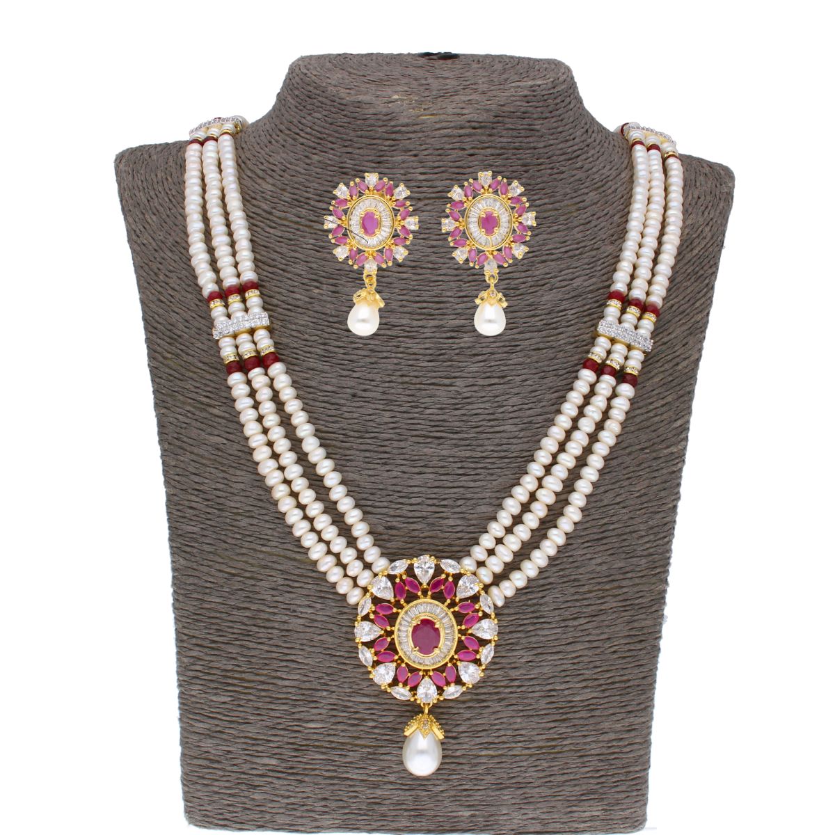J Pearls Iditri Pearl Set - Real Pearl Jewelry - Grab2buy