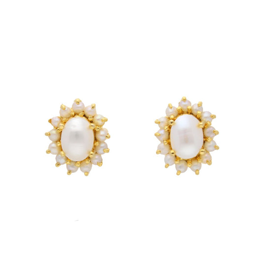 J Pearls Shine Pearl Earrings - Real Pearl Jewelry - Grab2buy