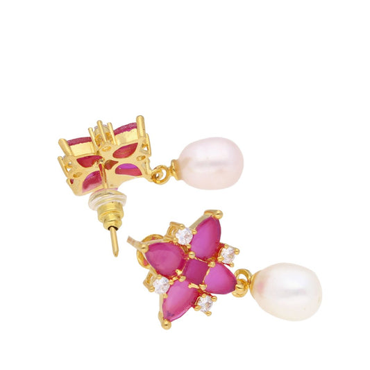 J Pearls Navishka Pearl Earrings - Real Pearl Jewelry - Grab2buy