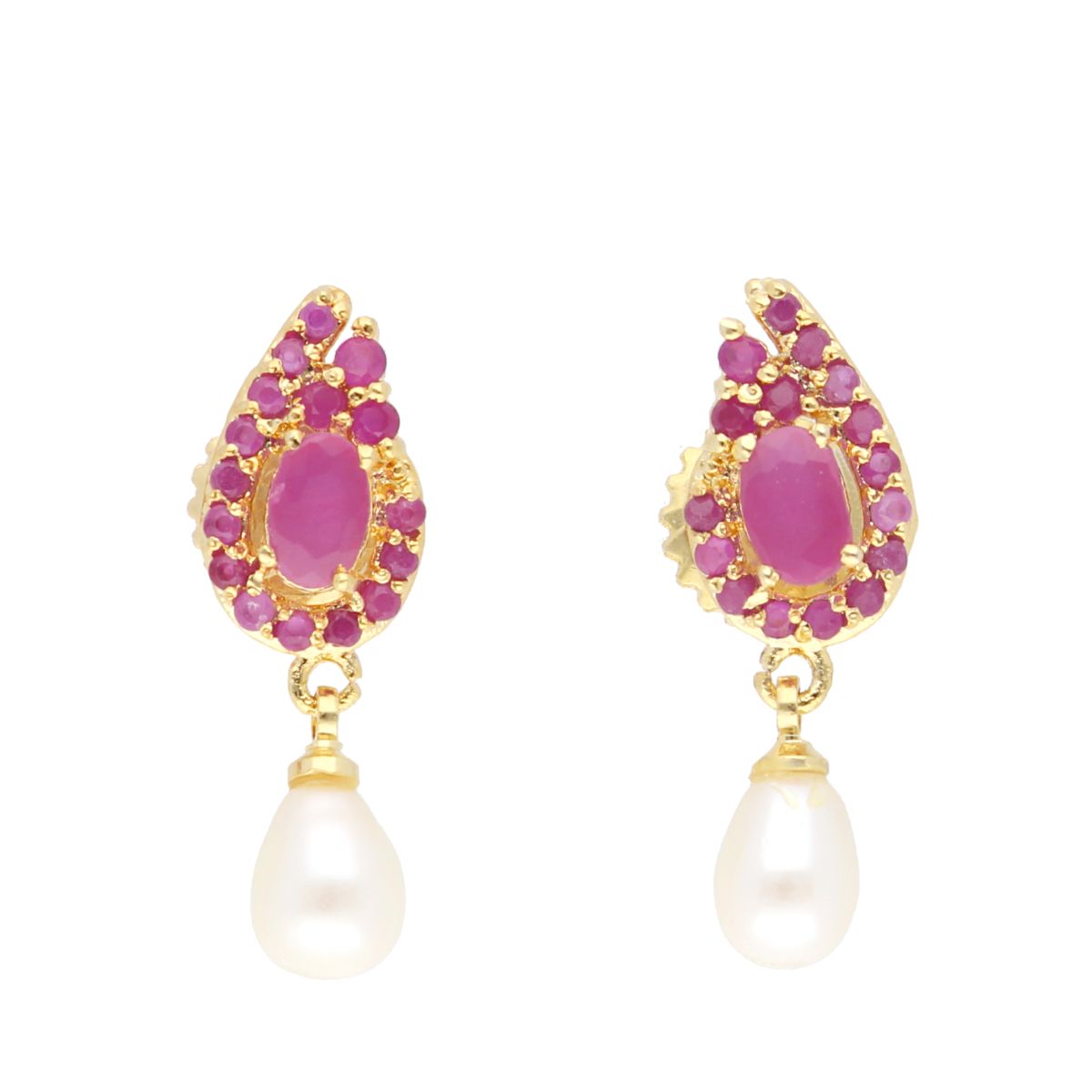 J Pearls Dakshita Pearl Earrings - Real Pearl Jewelry